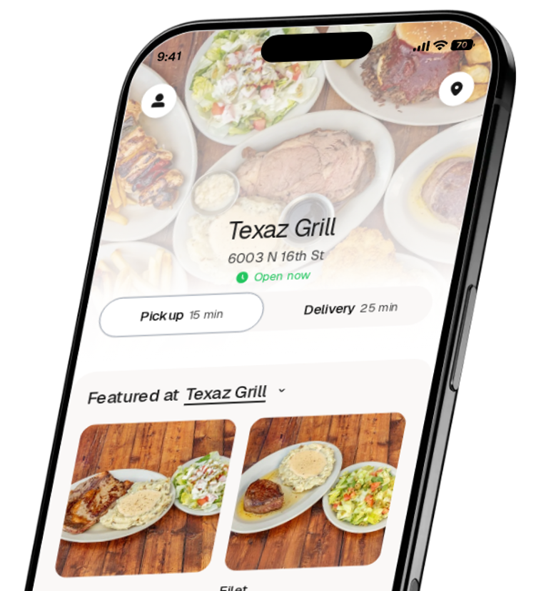 Texaz Grill app preview