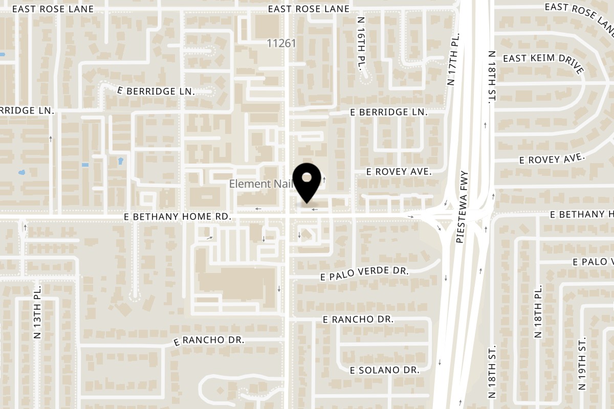 Map showing the location of Texaz Grill on 6003 N 16th St in Phoenix